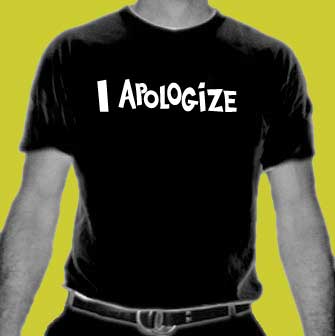 i apologize